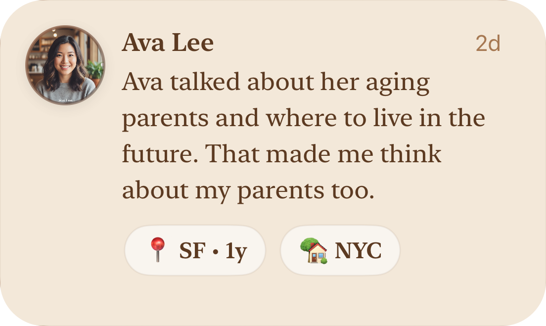 Sample note about Ava